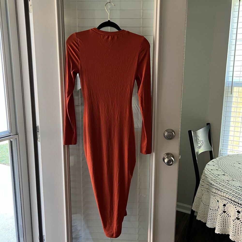 By Egreis Maxi Midi Dress Small Bodycon Ruched Y2K - Picture 2 of 5